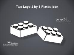 Two lego 2 by 3 plates icon