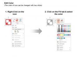 Two squares two arrows direction indication ppt icons graphics