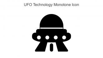 UFO Technology Monotone Icon In Powerpoint Pptx Png And Editable Eps Format