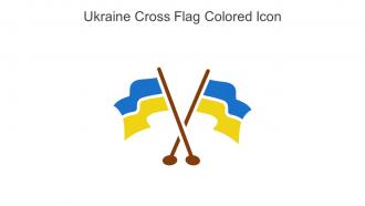Ukraine Cross Flag Colored Icon In Powerpoint Pptx Png And Editable Eps Format