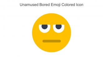 Unamused Bored Emoji Colored Icon In Powerpoint Pptx Png And Editable Eps Format