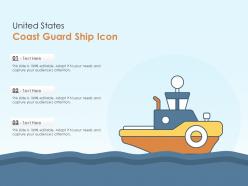 United states coast guard ship icon