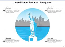 United States Icon Background Circular Design Liberty