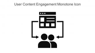 User Content Engagement Monotone Icon In Powerpoint Pptx Png And Editable Eps Format