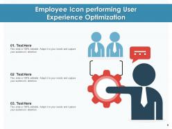 User experience icon service optimization performing employee application process