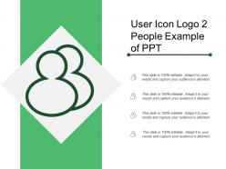 User icon logo 2 people example of ppt