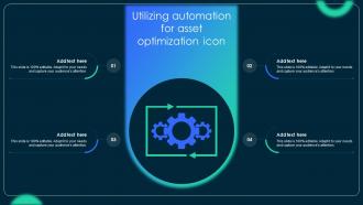 Utilizing Automation For Asset Optimization Icon