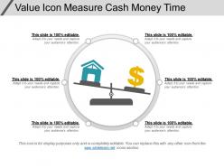 Value icon measure cash money time