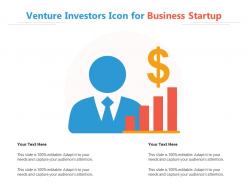 Venture investors icon for business startup