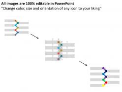 Vertical graphic with business icons for financial process control flat powerpoint design
