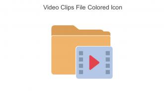 Video Clips File Colored Icon In Powerpoint Pptx Png And Editable Eps Format