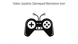 Video Joystick Gamepad Monotone Icon In Powerpoint Pptx Png And Editable Eps Format