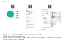 View mobile with tools icons for project management flat powerpoint design