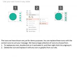 View mobile with tools icons for project management flat powerpoint design