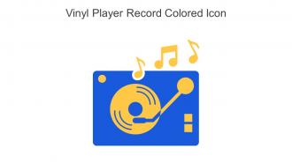 Vinyl Player Record Colored Icon In Powerpoint Pptx Png And Editable Eps Format