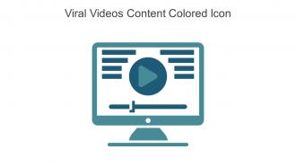 Viral Videos Content Colored Icon In Powerpoint Pptx Png And Editable Eps Format