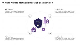 Virtual Private Networks For Web Security Icon Ppt Example