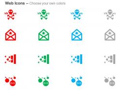Virus protection email communication firewall dos ppt icons graphics