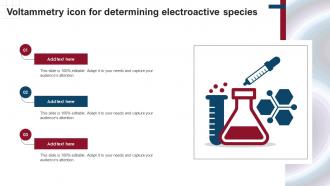 Voltammetry Icon For Determining Electroactive Species Ppt Presentation