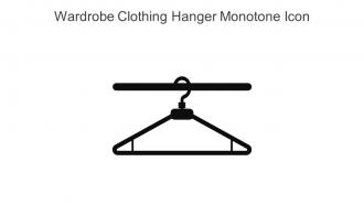 Wardrobe Clothing Hanger Monotone Icon In Powerpoint Pptx Png And Editable Eps Format
