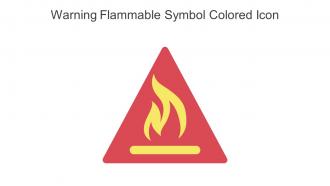 Warning Flammable Symbol Colored Icon In Powerpoint Pptx Png And Editable Eps Format