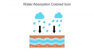 Water Absorption Colored Icon In Powerpoint Pptx Png And Editable Eps Format
