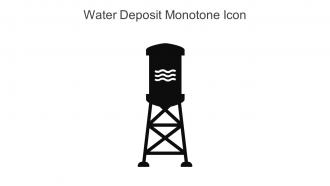 Water Deposit Monotone Icon In Powerpoint Pptx Png And Editable Eps Format