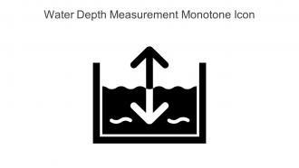 Water Depth Measurement Monotone Icon In Powerpoint Pptx Png And Editable Eps Format
