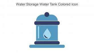 Water Storage Water Tank Colored Icon In Powerpoint Pptx Png And Editable Eps Format