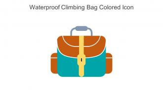 Waterproof Climbing Bag Colored Icon In Powerpoint Pptx Png And Editable Eps Format