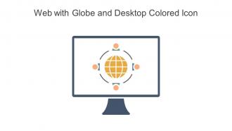 Web With Globe And Desktop Colored Icon In Powerpoint Pptx Png And Editable Eps Format
