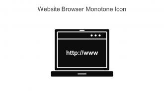 Website Browser Monotone Icon In Powerpoint Pptx Png And Editable Eps Format