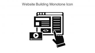 Website Building Monotone Icon In Powerpoint Pptx Png And Editable Eps Format