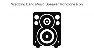 Wedding Band Music Speaker Monotone Icon In Powerpoint Pptx Png And Editable Eps Format