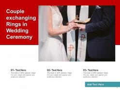 Wedding bouquet exchanging decoration ceremony together