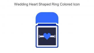 Wedding Heart Shaped Ring Colored Icon In Powerpoint Pptx Png And Editable Eps Format