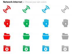 Wifi data folder data management ppt icons graphics