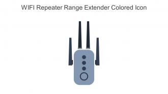 WIFI Repeater Range Extender Colored Icon In Powerpoint Pptx Png And Editable Eps Format