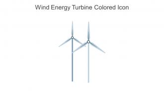 Wind Energy Turbine Colored Icon In Powerpoint Pptx Png And Editable Eps Format