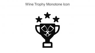 Wine Trophy Monotone Icon In Powerpoint Pptx Png And Editable Eps Format