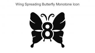 Wing Spreading Butterfly Monotone Icon In Powerpoint Pptx Png And Editable Eps Format