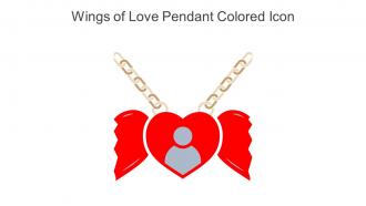 Wings Of Love Pendant Colored Icon In Powerpoint Pptx Png And Editable Eps Format