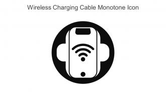 Wireless Charging Cable Monotone Icon In Powerpoint Pptx Png And Editable Eps Format