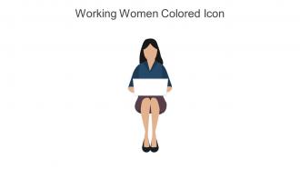 Working Women Colored Icon In Powerpoint Pptx Png And Editable Eps Format