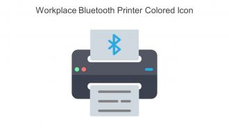 Workplace Bluetooth Printer Colored Icon In Powerpoint Pptx Png And Editable Eps Format