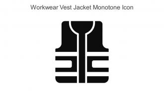 Workwear Vest Jacket Monotone Icon In Powerpoint Pptx Png And Editable Eps Format