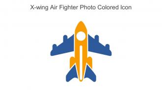 X Wing Air Fighter Photo Colored Icon In Powerpoint Pptx Png And Editable Eps Format