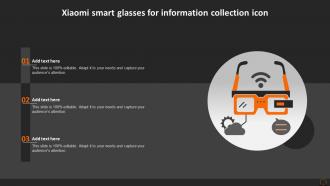 Xiaomi Smart Glasses For Information Collection Icon Ppt Template