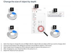 Xm five staged circular puzzle process chart with icons powerpoint template