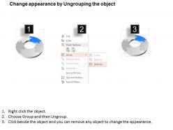 Xm five staged circular puzzle process chart with icons powerpoint template